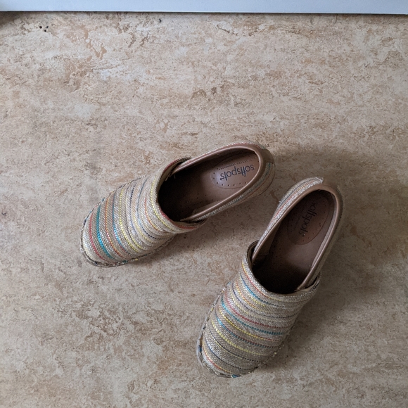 Woven Clogs with Coloured Stripes - Picture 3 of 10